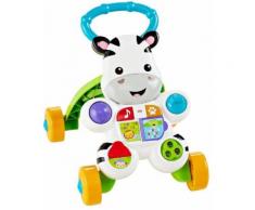 Fisher-Price Mon Trotteur Zèbre Parlant, pour bébé de 6 mois et plus, version allemande, DLD94 - Trotteurs