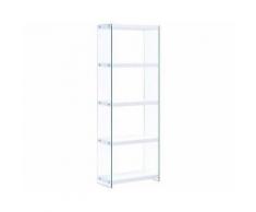 vidaXL Bibliothèque à 5 niveaux Blanc 60x29x167 cm MDF - Bibliothèques