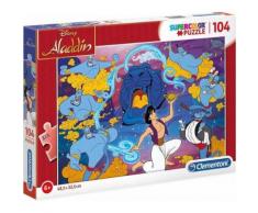 Puzzle 104 pieces aladdin et le genie de la lampe - puzzle enfant clementoni disney - Autre Puzzle