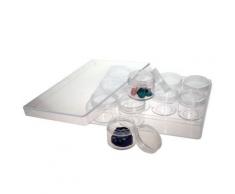 Coffret plastique rectangulaire transparent boîte de rangement pour perles acrylique transparent - Objet à poser