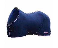 Saxon - Couverture en polaire ELEMENT - Cheval (165 cm) (Bleu marine / rose) - UTWB141 - Accessoires de sellerie