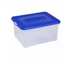 ALLIBERT Boîte de rangement Handy - Couvercle bleu - 35 L - Rangement de l'atelier
