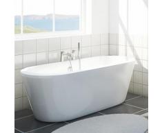 CLEARGREEN Baignoire en îlot ovale arrondie FREESTARK R33 174X80 écologique - Installations salles de bain