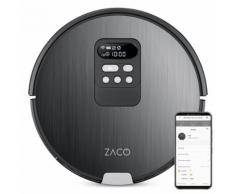 Robot aspirateur laveur V85 gris anthracite- ZACO -fonction serpillère pour sols durs - Aspirateur robot