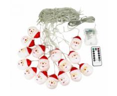 Rideaux lumineux Chaîne Avec télécommande Le jour de Noël-Blanc - Objet à poser