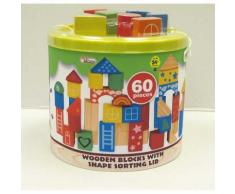 first learning cie ltd - baril construction bois 60pcs - Autres jouets en bois