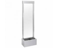 vidaXL Fontaine de jardin Argenté 46x24x150 cm Acier inoxydable - Décoration d'extérieur