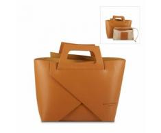 Sac en cuir RITA couleur camel marque MAISON HERITAGE - Sacs à main