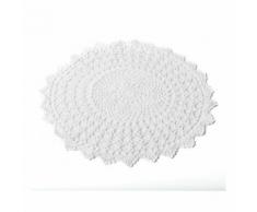 napperon crochet blanc 40cm - Linge de table