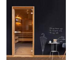 Artgeist - Papier-peint pour porte - Sauna 80x210 - Décoration des murs