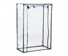 serre de jardin balcon terrasse serre pour tomates 100L x 50l x 150H cm acier PVC imperméable anti-UV transparent vert - Matériel pour serre et semis