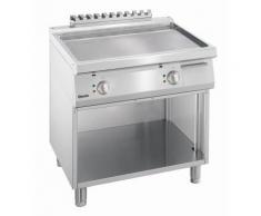 Plaque à snacker électrique avec plaque en acier lisse avec soubassement ouvert - Grillade et barbecue