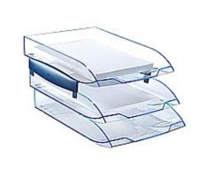 Lot de 2 Jeu de 2 réhausses pour corbeille à courrier ICE BLUE - Corbeille, bac à courrier, poubelle