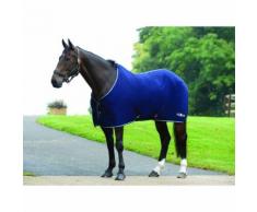 Saxon - Couverture en polaire ELEMENT - Cheval (160 cm) (Bleu marine / bleu) - UTWB141 - Accessoires de sellerie