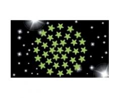 Lot de 3 planches de 34 étoiles luminescentes à fixer au plafond - Autres jouets en bois