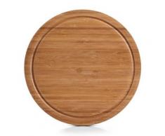 Zeller 25250 planche à découper ronde en bambou ø 30 x 2 cm - Ustensile de cuisine