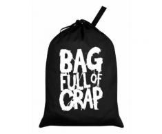 Sac à linge Bag Full Of Crap noir - Objet à poser