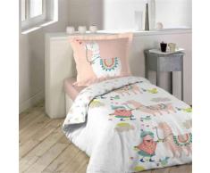Parure de lit enfant Happy Lama 200x200 cm - Linge de lit
