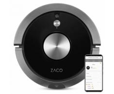 Robot aspirateur laveur A9s noir- ZACO -fonction serpillère pour sols durs - Aspirateur robot