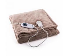Klarstein Dr Watson L Couverture chauffante 120W - 150 x 100 cm - Microfibre - beige - Santé et soins