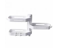 3 Niveau 180 Free Degree de Punch Rotating Montage mural Salle de bain Boîte de rangement Rack_Kiliaadk1511 - Accessoires de rangement