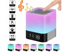 LED Haut-parleur Bluetooth Veilleuse Lampe de communication sans fil Musique Pluggable Carte - Chaîne hi-fi