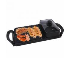 2 en 1 Barbecue électrique poêle Grill Teppanyaki Cook Fry BBQ Four Hot Pot 220V - Autres
