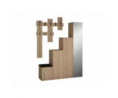 SUBLEEM Meuble d'entrée STERIA Chêne - Vestiaires