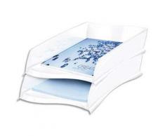 Lot de 2 Corbeille à courrier ISIS 300 de coloris blanc arctique - Corbeille, bac à courrier, poubelle