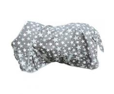 Couverture Stars 600D doublée polaire Gris 135CM - Toilettage du cheval