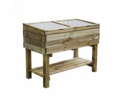 Serre en bois Vénézia sur pieds en pin sylvestre traité autoclave classe III - Mobilier de Jardin