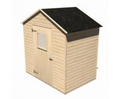 Abri de Jardin en Panneaux de Bois Juliette - 3 m² Ext. 149x200x216/170 cm Toiture d'Asphalte - Mobilier de Jardin