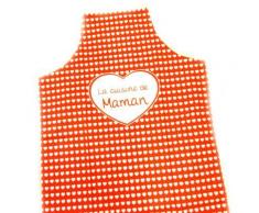 Tablier de cuisine 'La Cuisine de Maman' rouge - Autres