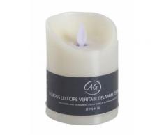 Aubry Gaspard - Petite bougie à LEDs parfumée Vanille Petit modèle - Bougeoir, bougie et senteur