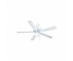 Ventilateur de Plafond avec Lumière Grupo FM VTCLASSIC130B 60W Blanc (ø 132 cm) - Ventilateur