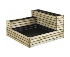 Jardipolys - Carré potager modulable en pin 91.5 cm Kub 236 L - Jardinières et bacs