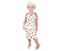 Mamamemo Tablier de cuisine fixé à pois 3 pièce - Cuisine créative