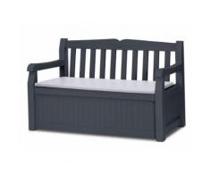 Banc coffre 265 L Gris Anthracite - Mobilier de Jardin
