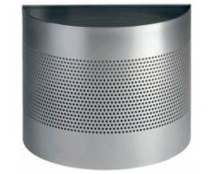 durable durable corbeille à papier demi-cercle, 20 litres, argent noir - Boite de rangement