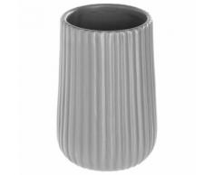 Verre à brosse à dent - Finition mat - Gris - Verrerie