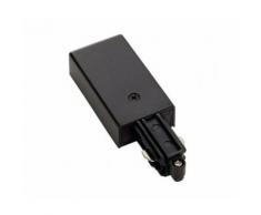 Alimentation pour rail 1 allumage 230v, noir, terre gauche - Suspensions et plafonniers