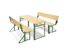 Pinolino - Table et bancs pour enfant Sepp avec dossiers - Autre jeu de plein air