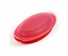 Yoko design 1104 papillhot cuit vapeur silicone rouge 26,3 x 13,7 x 5,5 cm - Cuisson quotidienne