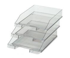 HAN HA-1026-X-24 Corbeille à courrier A4 standard gris transparent - Autres accessoires de bureau