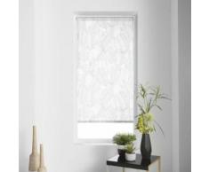 Store enrouleur imp. japonais 60 x 90 cm polyester batik Blanc - Rideaux et stores