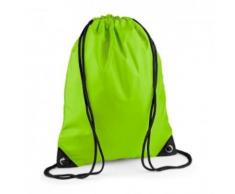 Sac à dos à bretelles - gym - linge sale - chaussures - BG10 - vert citron - Sac à dos bandoullière