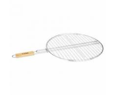 Double Grille Barbecue Ronde Summer 50cm Chrome - Cuisiner en extérieur