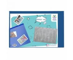 Sous main bureau personnalisable pour enfant - Protection bureau Viquel Bleu - Sous-Main