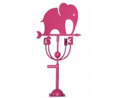 Aubry Gaspard - Girouette design éléphant rose - Décoration d'extérieur