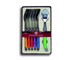 Laguiole production 441370 coffret 6 cuillères à soupe laguiole de table abs multicolors inox - Ustensile de cuisine